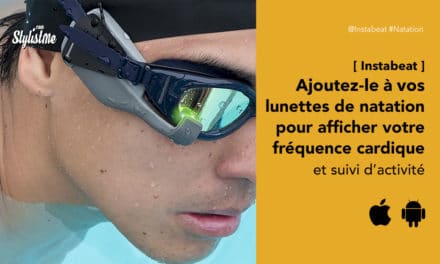 Instabeat affiche la fréquente cardiaque sur vos lunettes de natation
