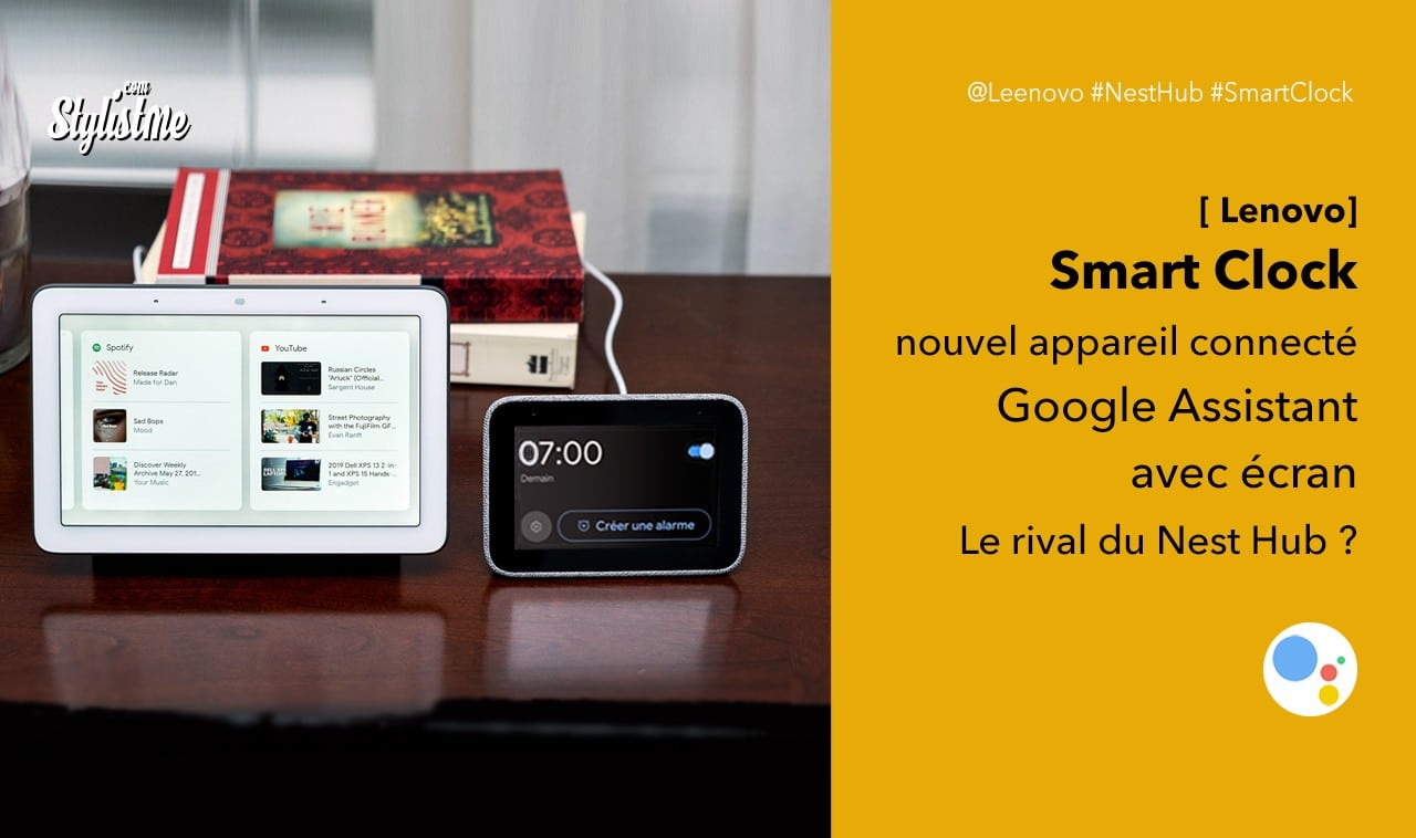 Lenovo Smart Clock avis test prix réveil Google Assistant
