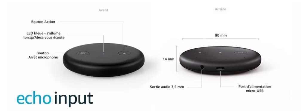 Amazon Echo Input couleur LED