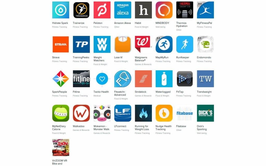 app compatibles fitbit