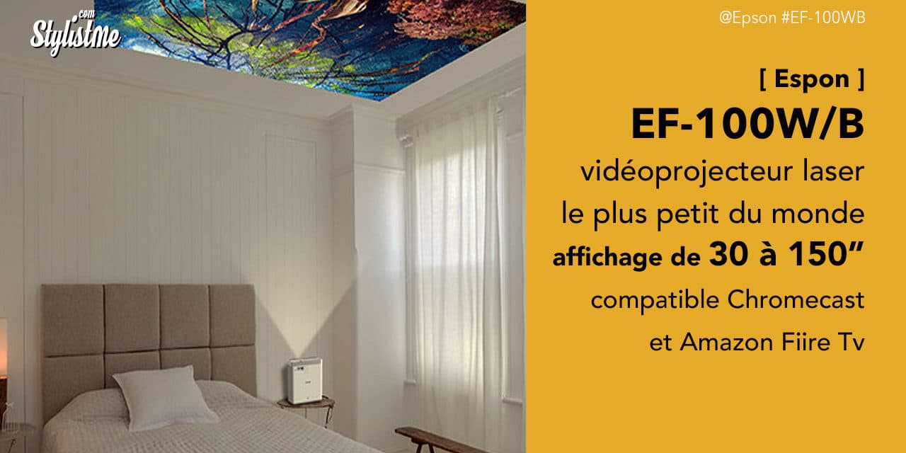 Epson EF-100 plus petit vidéoprojecteur laser affichage 150″