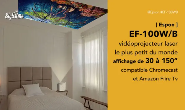 Epson EF-100 plus petit vidéoprojecteur laser affichage 150″