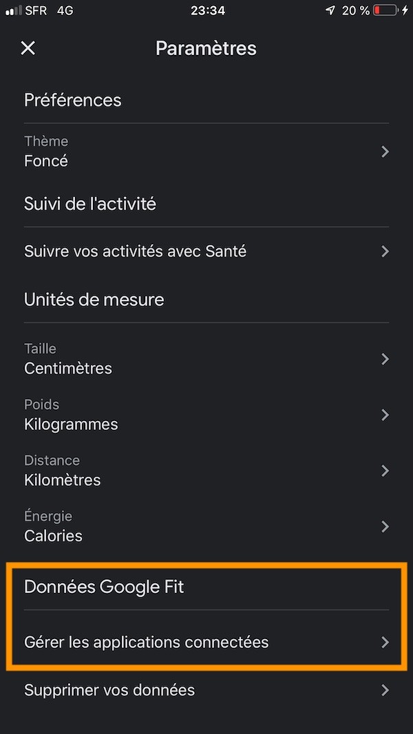 google fit synchronisation