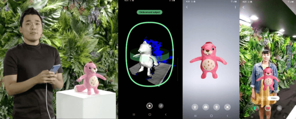 Modélisation 3D réalité augmentée Galaxy Note 10