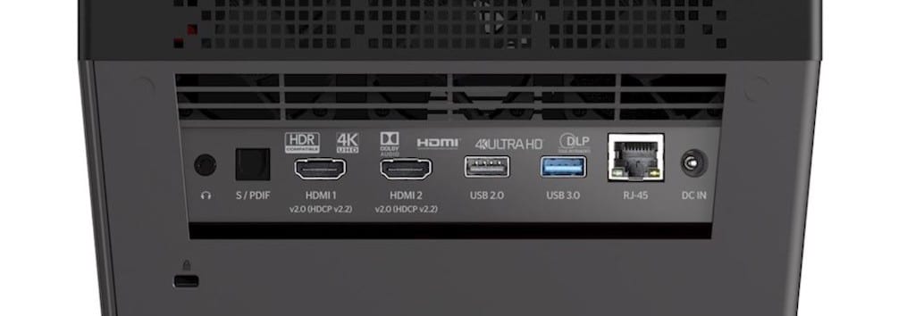 Optoma UHL55 4K connectique