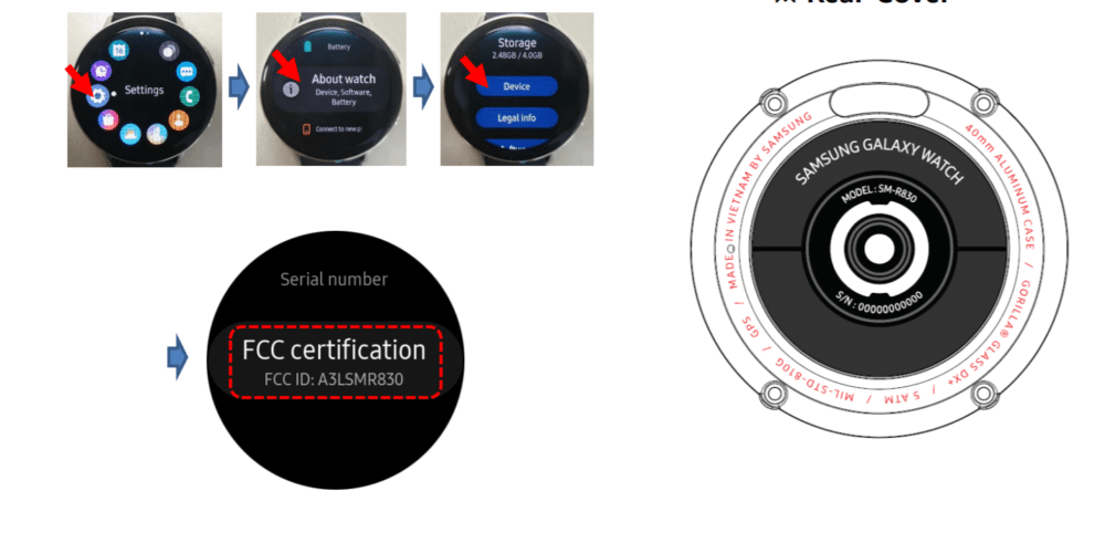 samsung galaxy active 2 capteur electrocardiogramme fcc