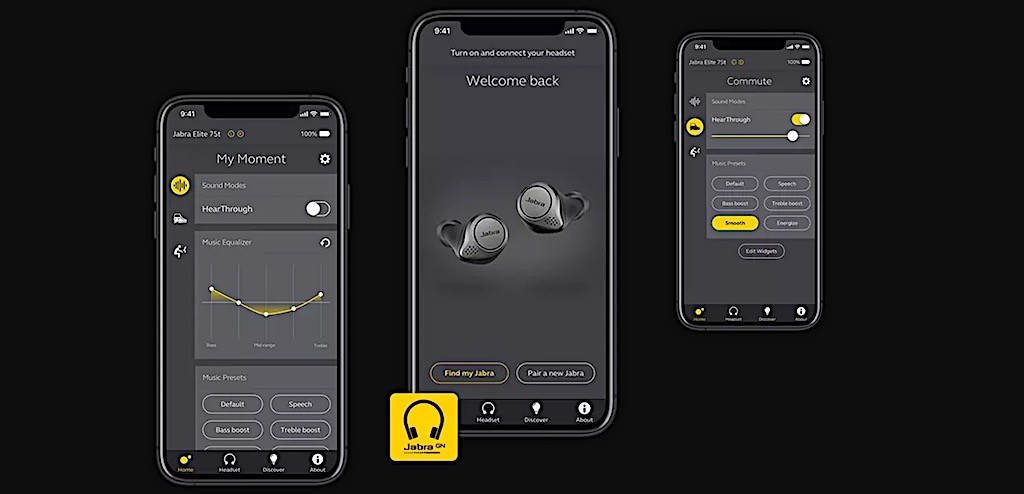 Jabra Elite 75t réglage son égaliseur
