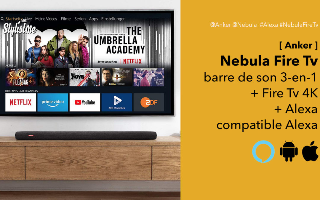 Nebula soundbar Fire Tv Edition avec Alexa Amazon intégrée et streaming Tv