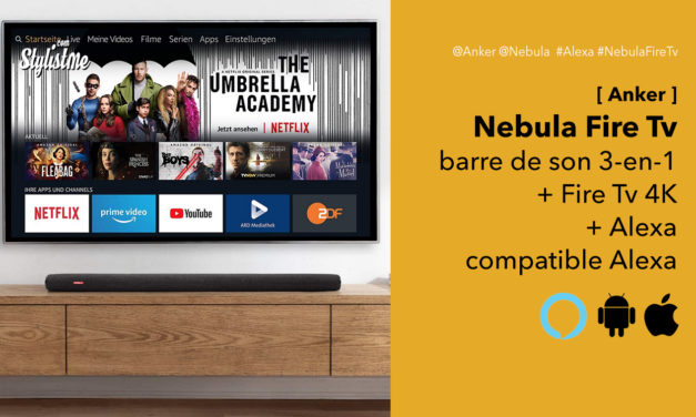 Nebula soundbar Fire Tv Edition avec Alexa Amazon intégrée et streaming Tv