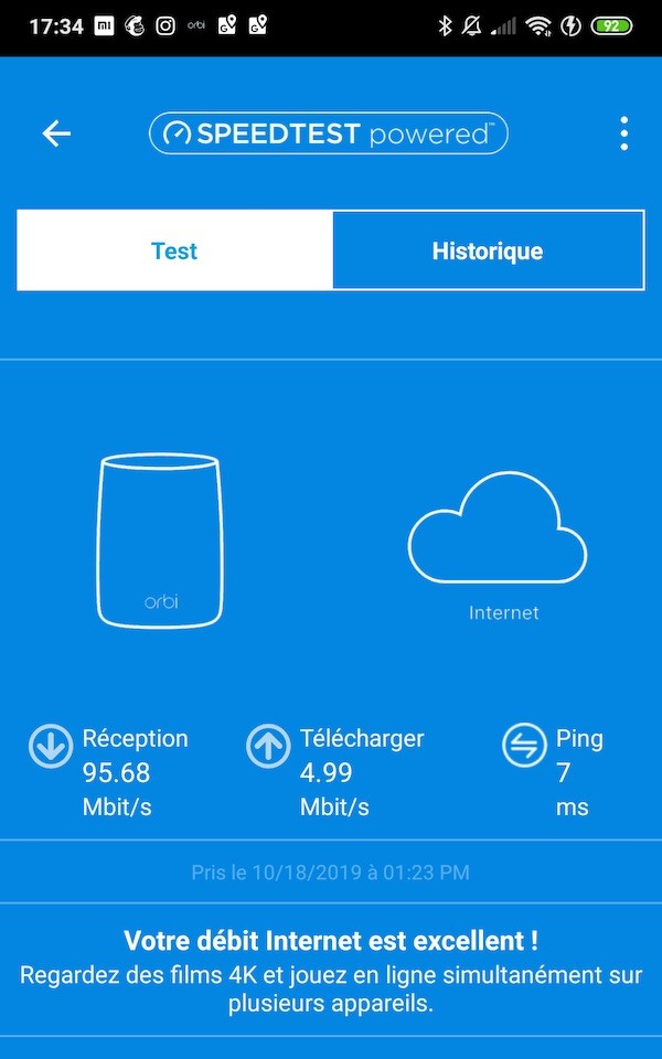 Orbi Voice RBS50Y connexion wifi jardin extérieur