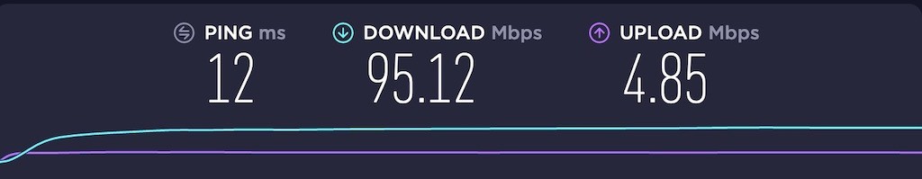 Orbi Voice test vitesse wifi avec speedtest