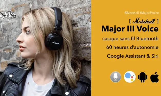 Marshall Major 3 Voice le casque vintage avec Google Assistant et Siri