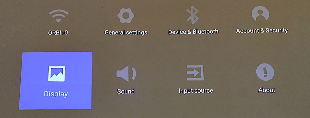 Xiaomi Wemax one pro réglage image