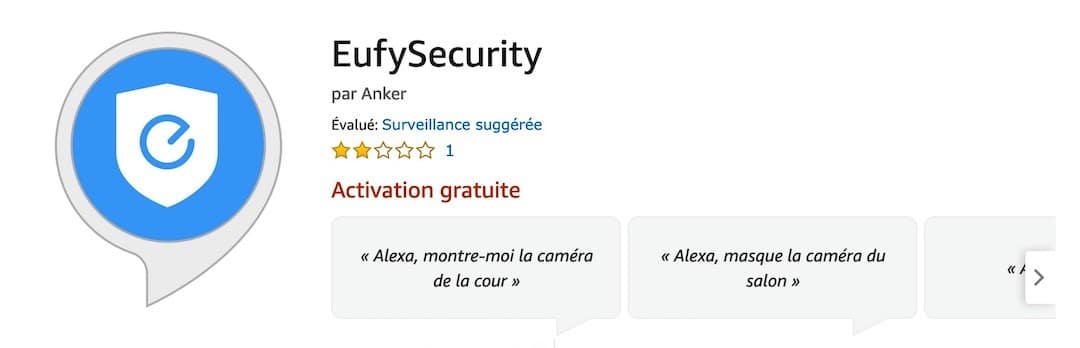 EufyCam compatible Alexa skil eufy Security
