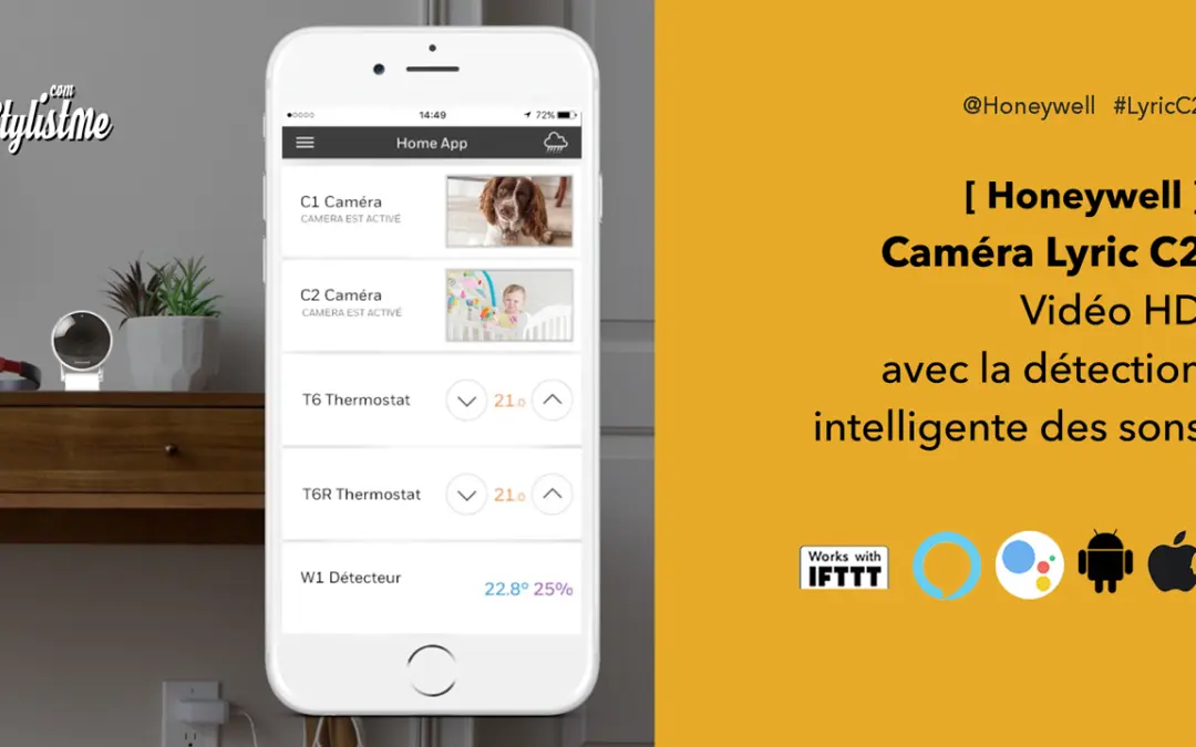 Honeywell Home C2 test avis prix caméra de surveillance Wifi d’intérieur