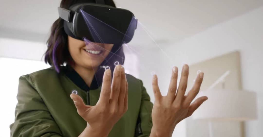 réalité virtuelle suivi des mains