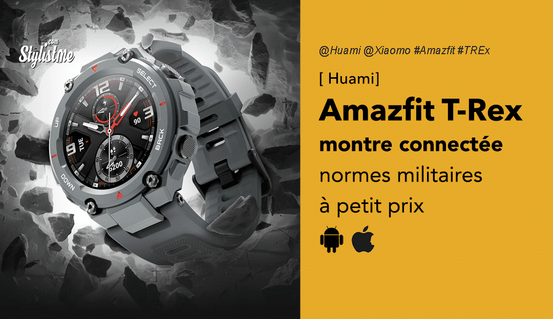 Amazfit T-Rex la montre connectée à petit prix pour aventurier