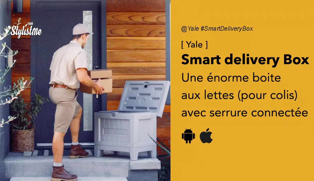 Smart Delivery Box de Yale : boite aux lettres avec serrure connectée