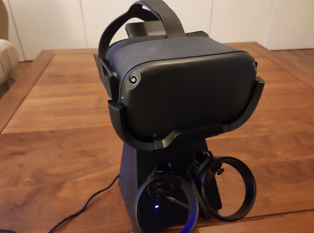Socle base chargeur sans fil manettes Oculus Quest