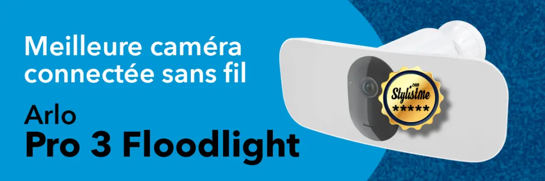 Meilleure caméra surveillance sans fil Arlo Pro 3 Floodlight