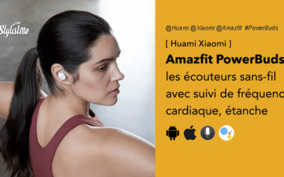 Amazfit PowerBuds écouteurs Xiaomi avec capteur de fréquence cardiaque