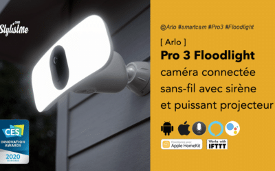 Arlo Pro 3 Floodlight avis prix caméra connectée avec projecteur