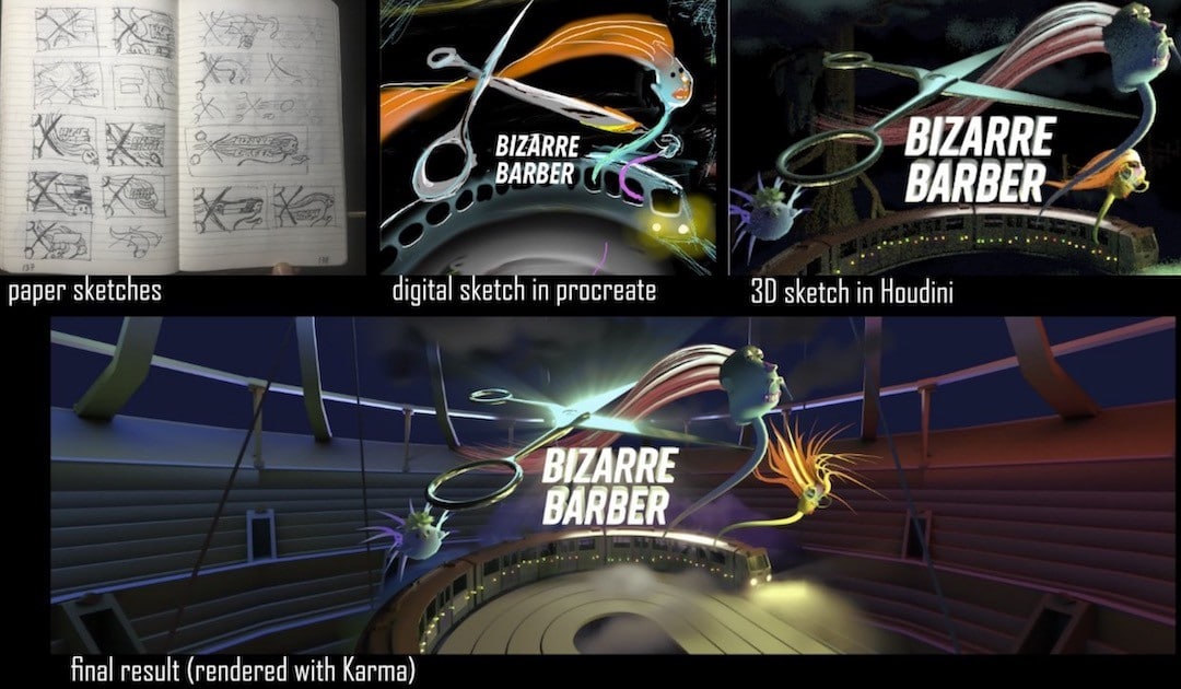 Bizarre Barber jeu VR design