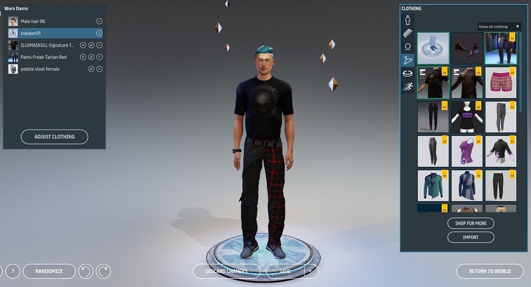 créer son avatar Sansar