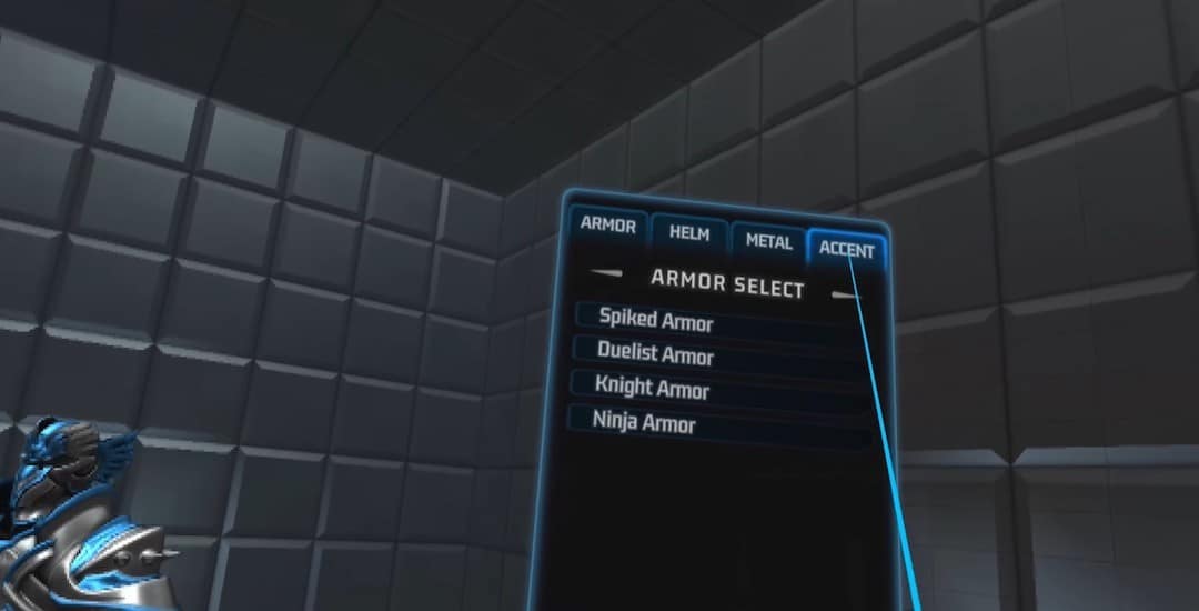 Ironlights VR personnalisation équipement