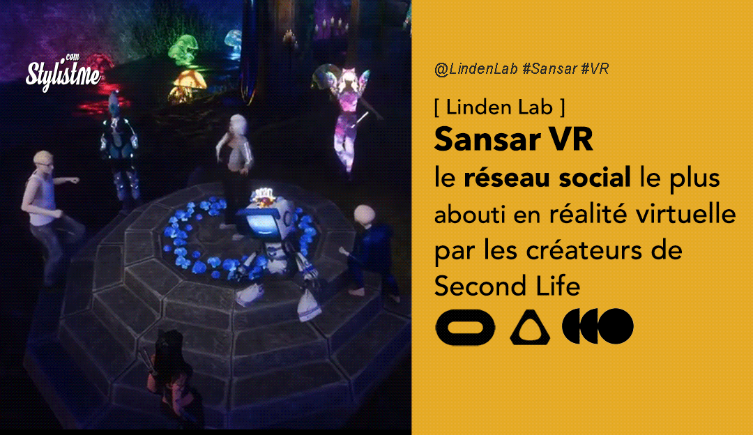 Sansar VR réseau social réalité virtuelle pour Oculus HTC Vive PC
