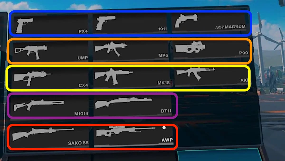 armes Population One meilleure arme