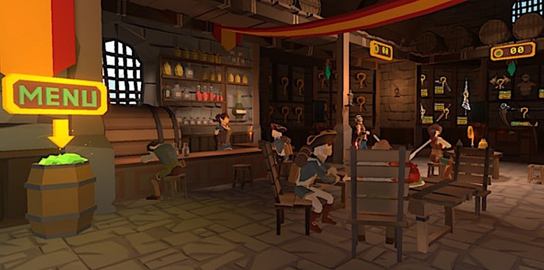 Axegend VR gameplay menu achat materiel