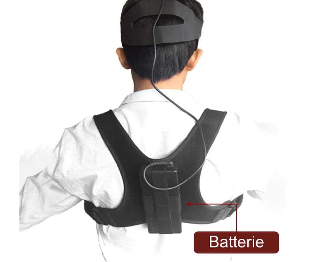 fixation batterie externe Oculus Quest