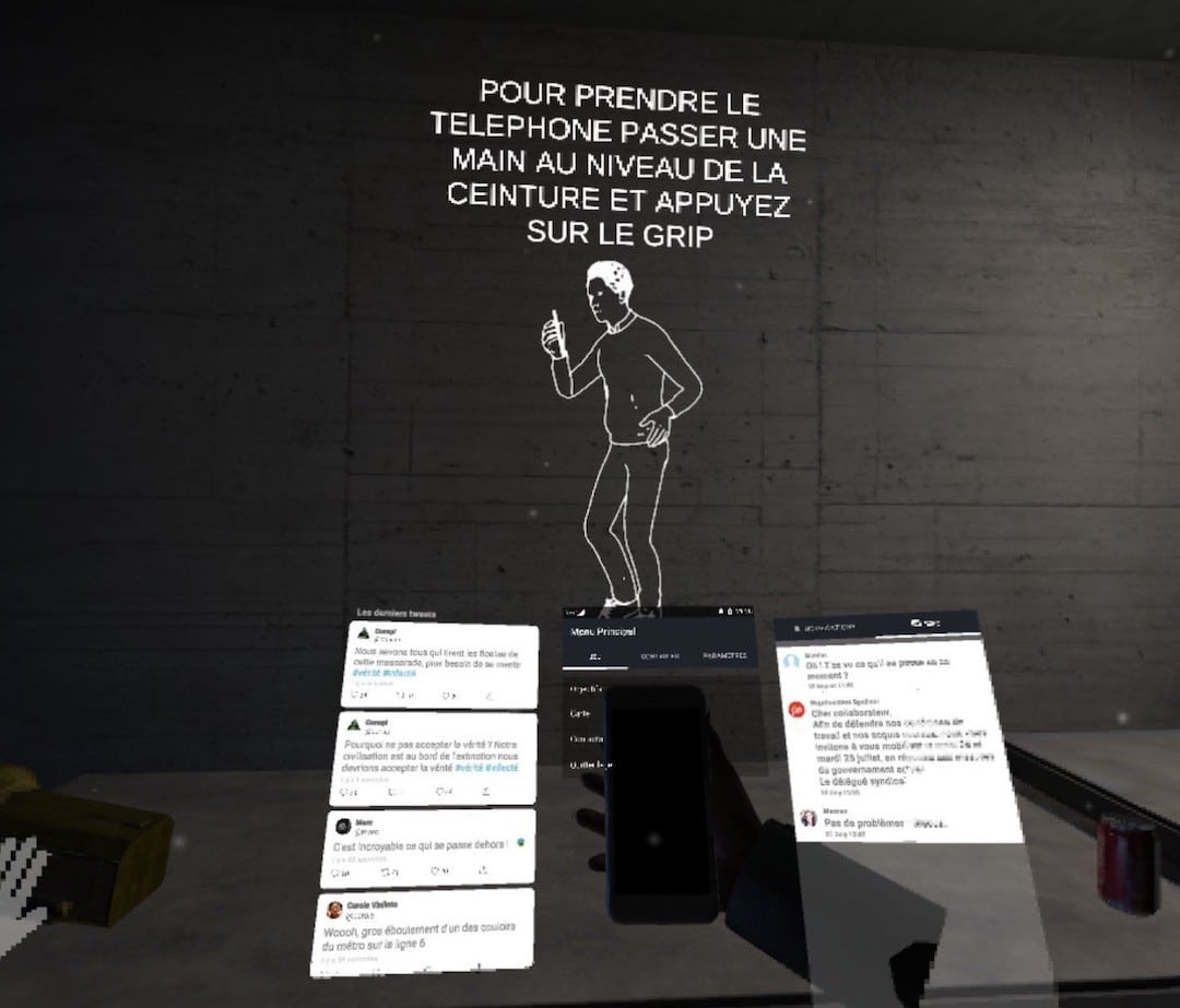 interactions Terminus VR jeu énigmes escape game