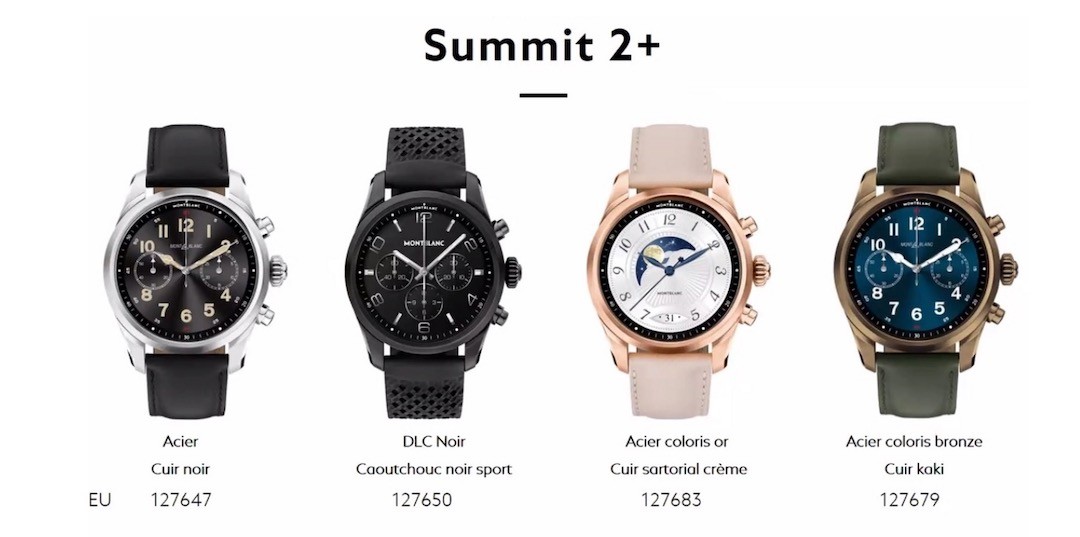 Montblanc Orange montre connectée eSIM Summit 2 plus