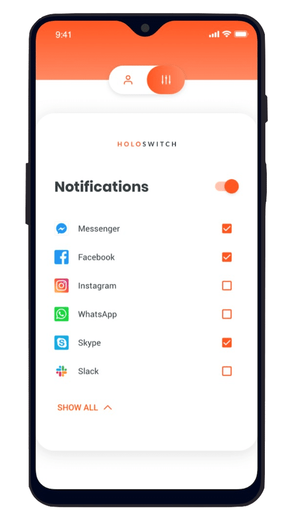 notification smartphone en VR