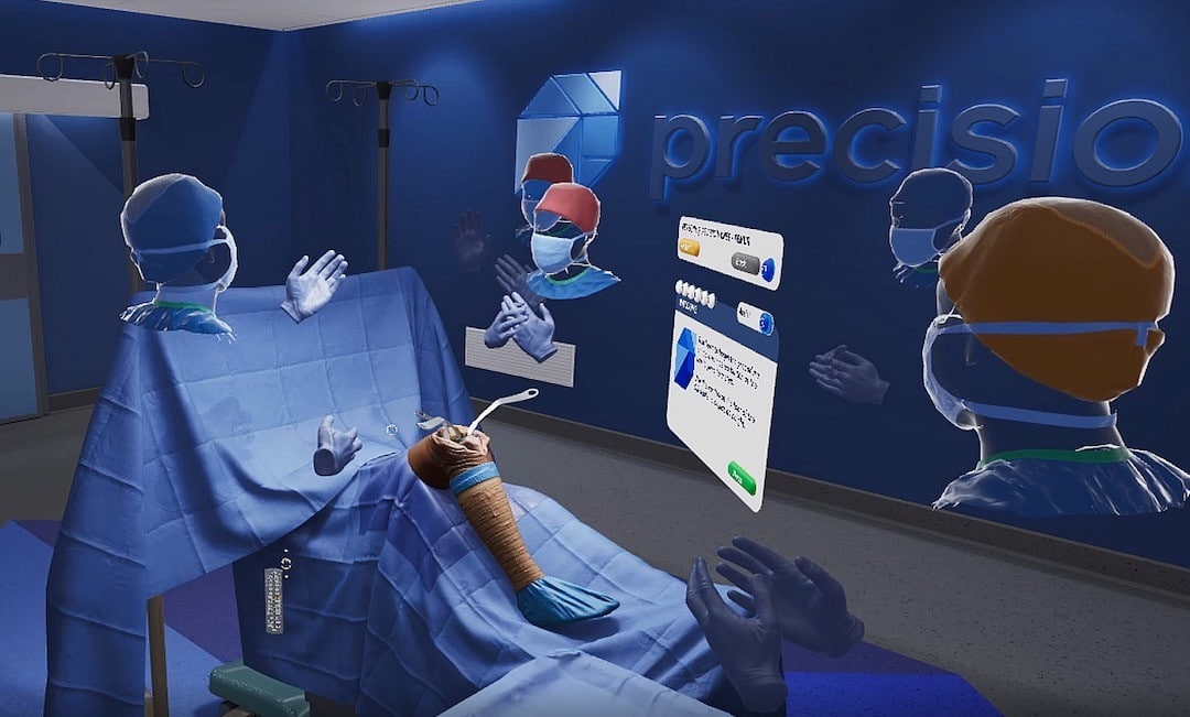 Precision OS chirurgie réalité virtuelle oculus quest