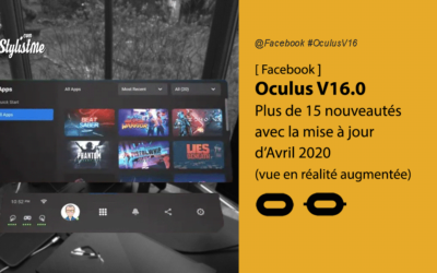 Oculus V16 date et nouvelles fonctionnalités de la mise à jour Quest et Rift