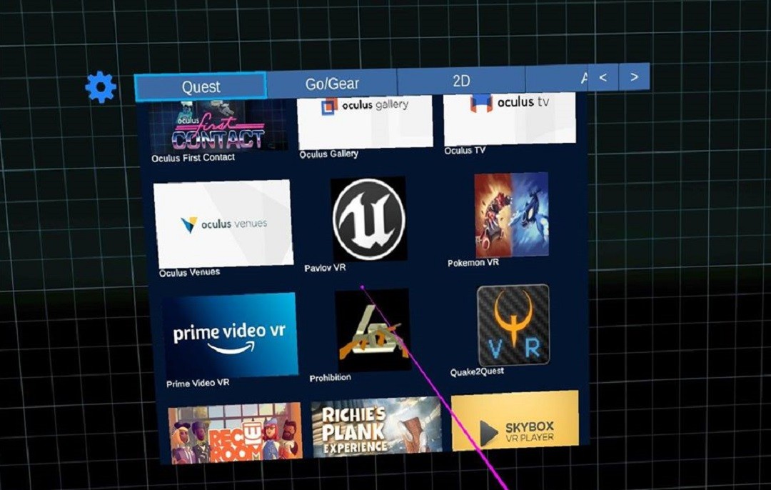 SideQuest Launcher pour Oculus V16 sources inconnues