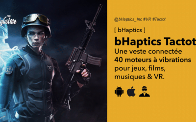 bHaptics TactSuit la veste retour haptique pour jeux PC et réalité virtuelle