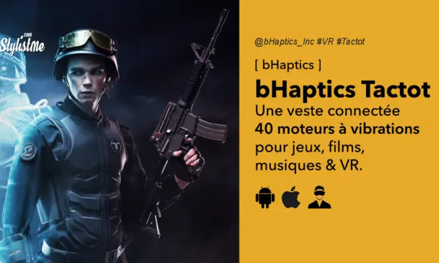 bHaptics TactSuit la veste retour haptique pour jeux PC et réalité virtuelle