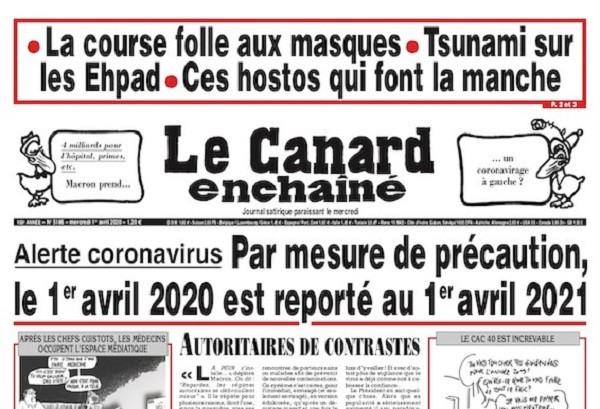 Poisson d'avril 2020 communication humour coronavirus