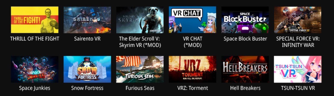 jeux vr compatibles Veste haptique VR