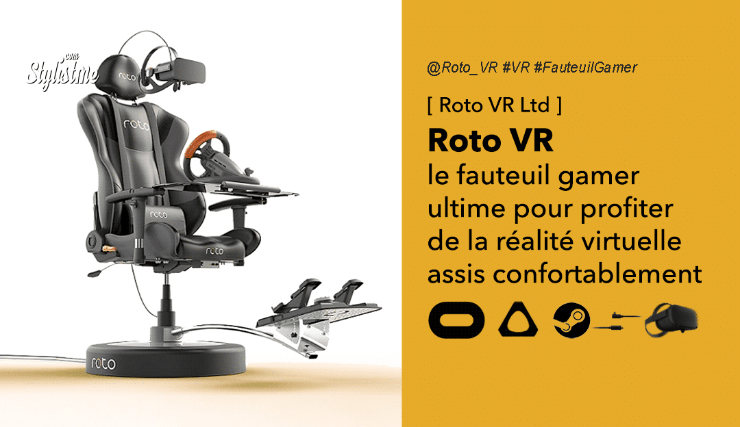 Roto VR avis test prix fauteuil gamer réalité virtuelle