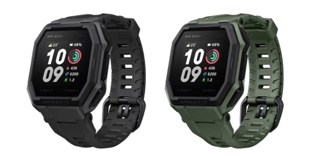 Couleur noir ou kaki Amazfit Ares