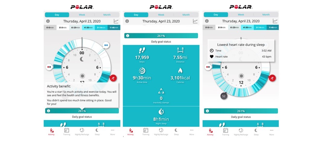 Polar Grit X app Polar Flow