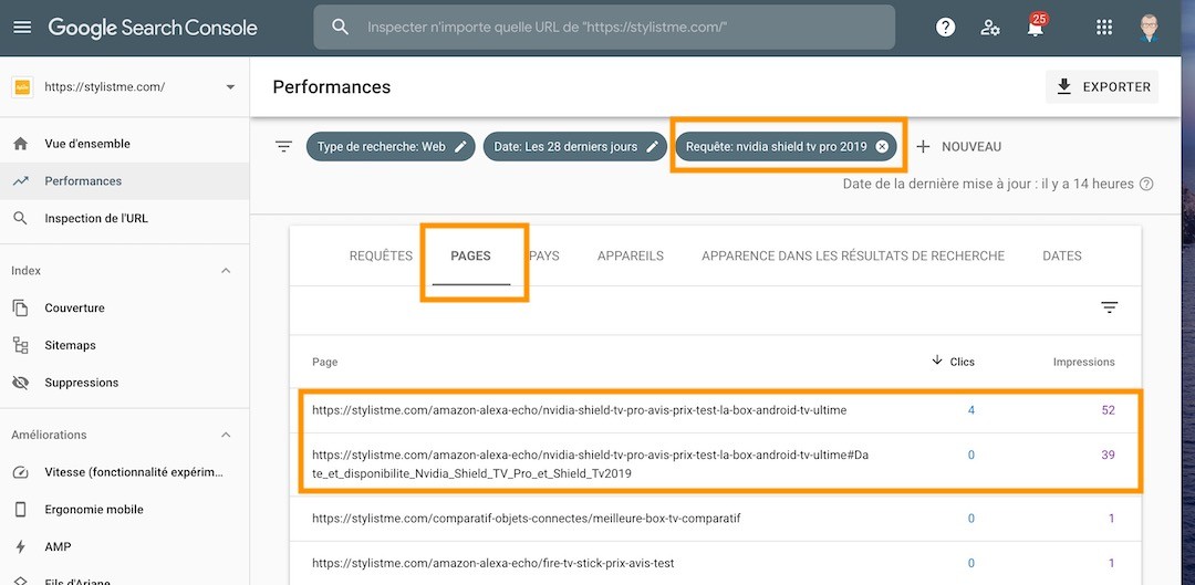 maillage interne avec les pages mal classée SEO