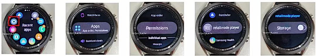 Galaxy Watch 3 interface Tizen