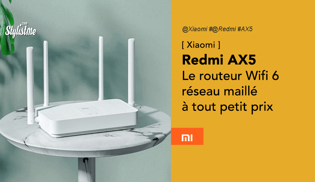 Redmi AX5 routeur réseau maillé en Wifi 6 à tout petit prix (Xiaomi)