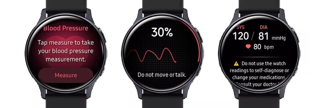 Samsung Health pression artérielle Galaxy Watch 3